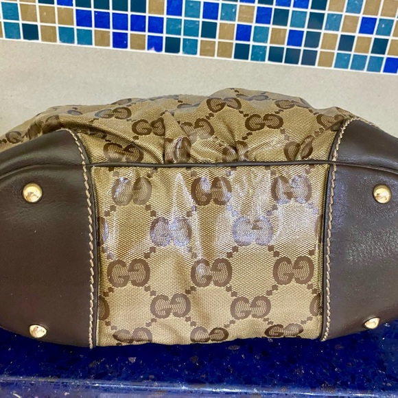 Crystal Coated Canvas Gucci Hobo shoulder bag - Picture 15 of 16